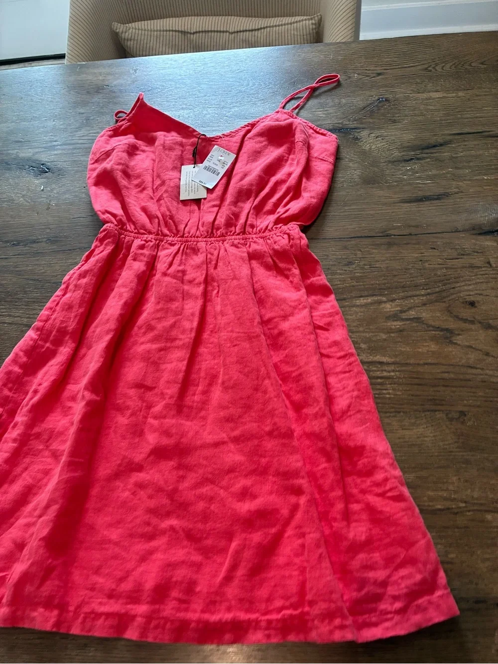Women's Pink Spaghetti-Strap Summer Dress